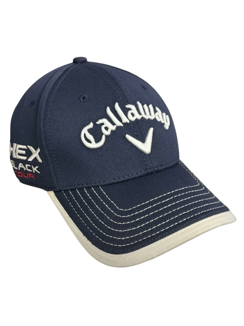 New Era Blue Callaway Odyssey Hex Black Tour Razr Golf Adjustable Strapback Hat